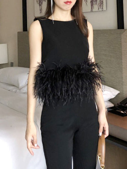 Luca Feather Shirt Top