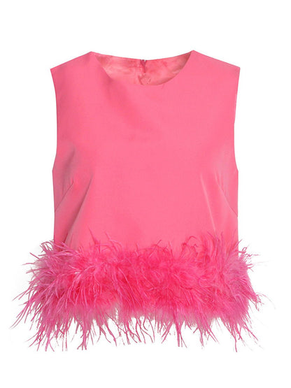 Luca Feather Shirt Top
