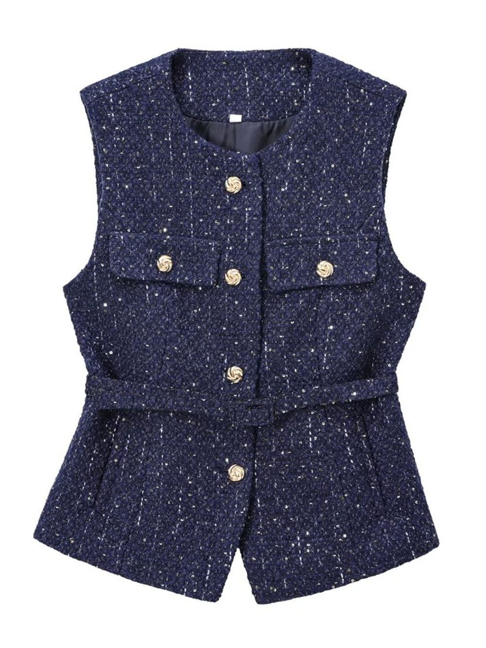 Mabel Tweed Buttoned Waistcoat