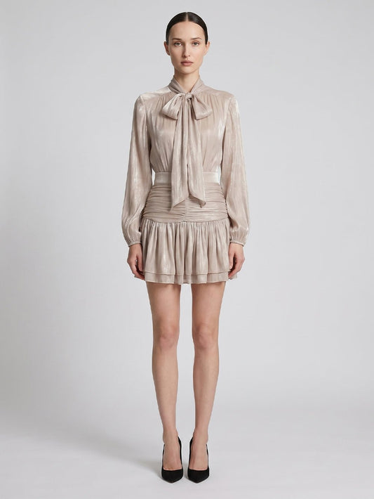 Margot Bow Tie Skirt Set