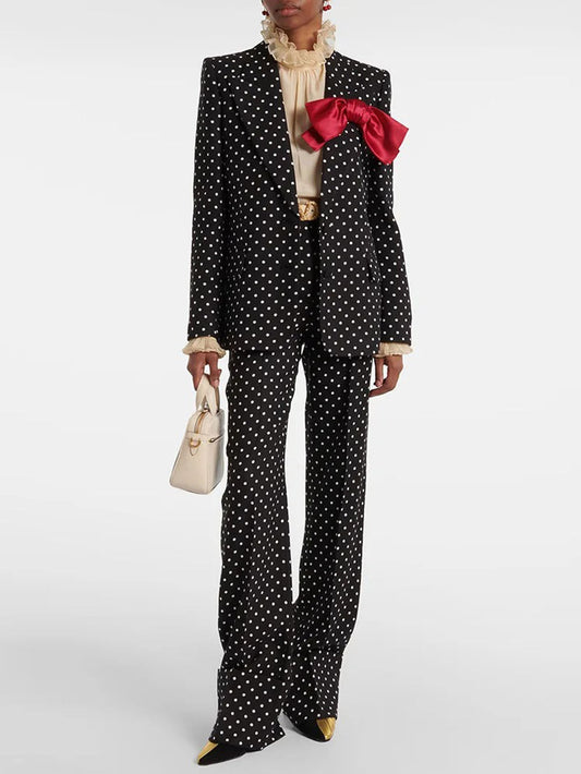 Margot Polka Dot Tailored Suit