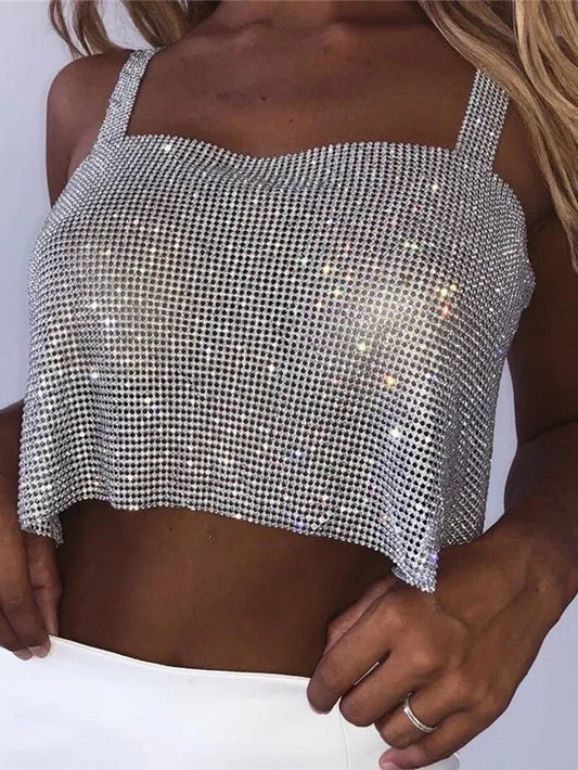 Mariana Backles Diamond Sequin Top