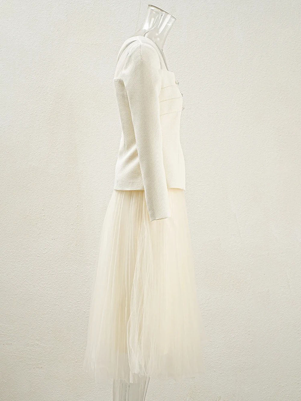Marley Off-Shoulder Jacket & Skirt Set