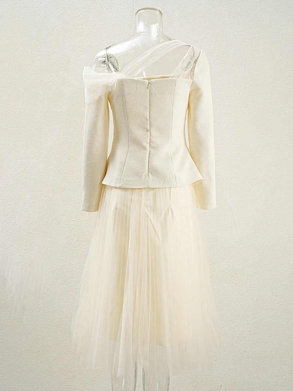 Marley Off-Shoulder Jacket & Skirt Set