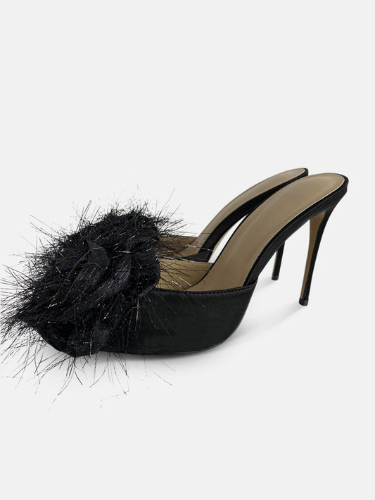 Mercedes Flower Toe Patent Leather Shoe