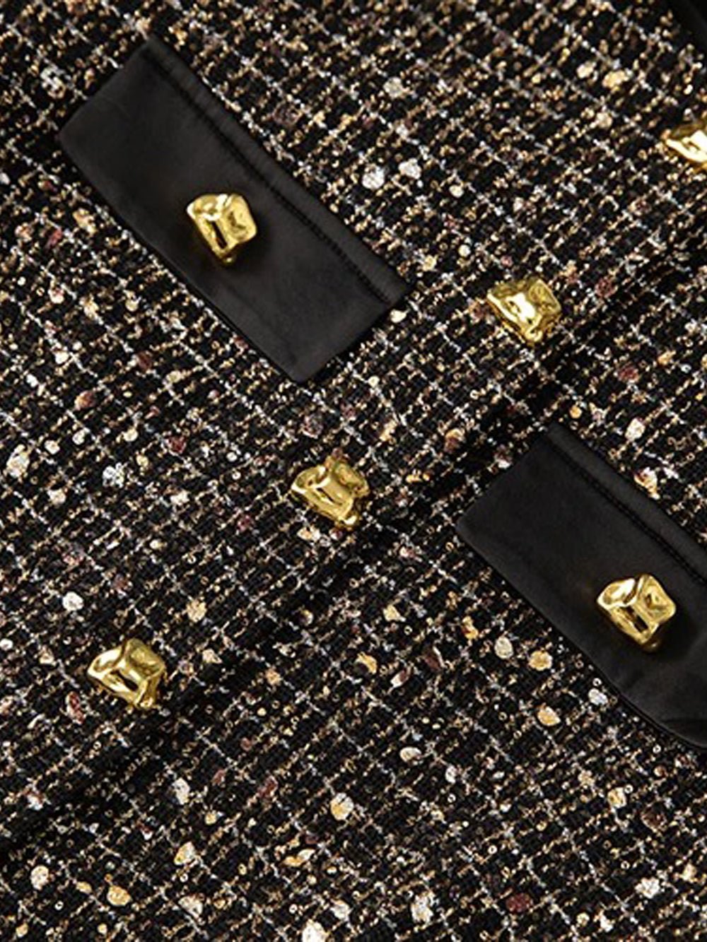 Millie Sequin Single-Breasted Top & Skirt Set