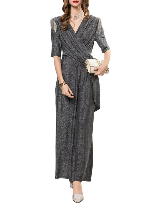 Morgan Beaded Chain Decoration Jumpsuit