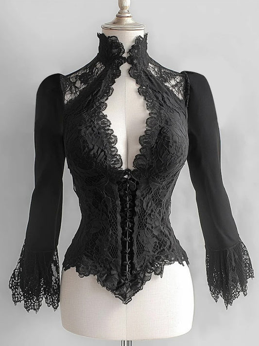 Nadia Lace Keyhole Bodysuit | Cora Bellune - image 1