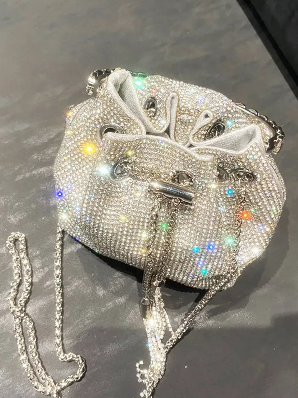 Nevaeh Rhinestone Shoulder Bag