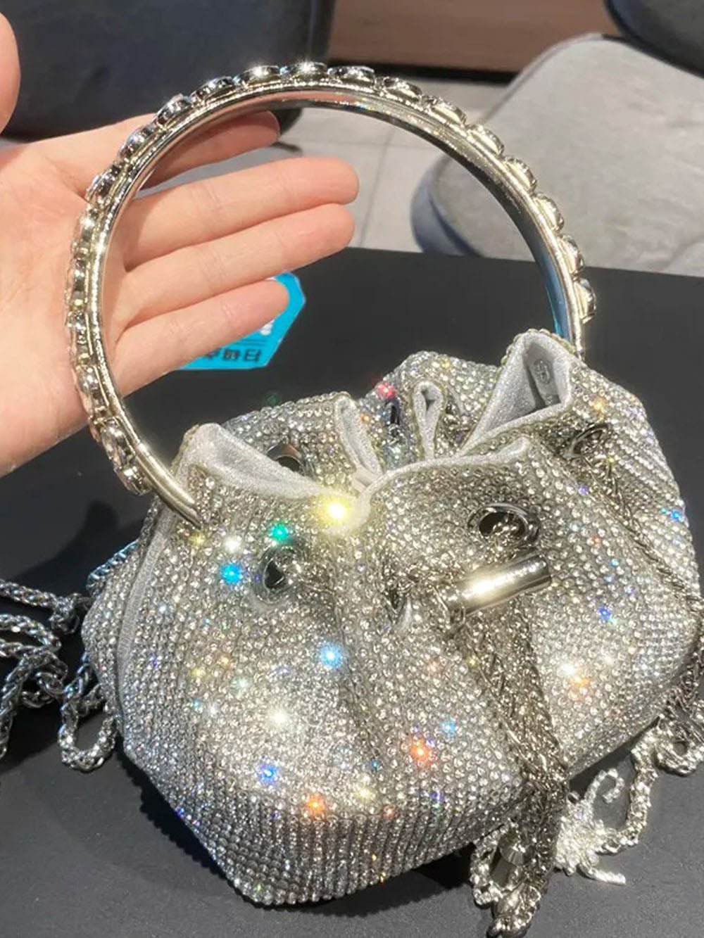 Nevaeh Rhinestone Shoulder Bag