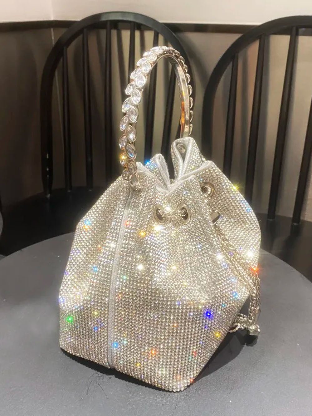 Nevaeh Rhinestone Shoulder Bag