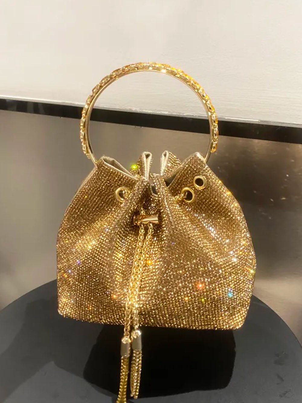 Nevaeh Rhinestone Shoulder Bag