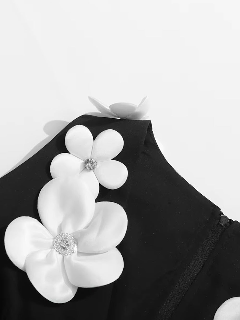 Noelle Floral Appliqué Mini Dress