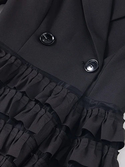 Parker Belted Ruffled Coat