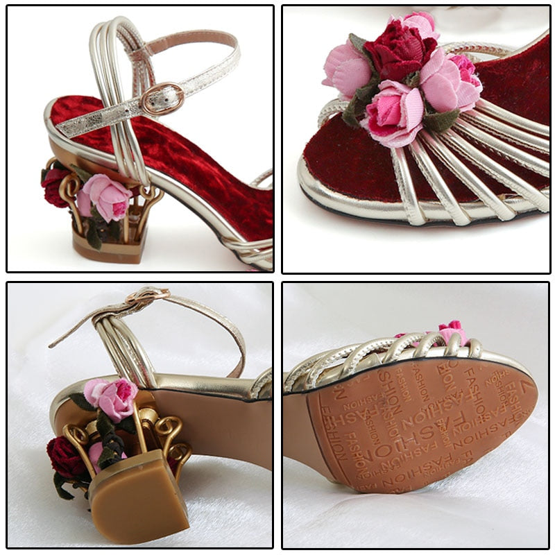 Lucy Floral Heels