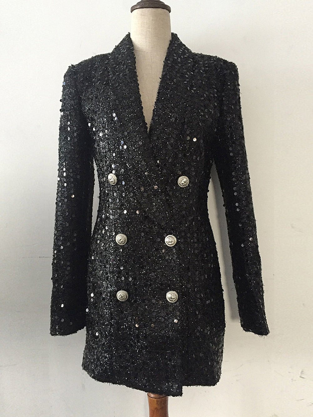 Reagan Black Sequin Blazer