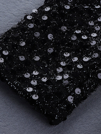 Reagan Black Sequin Blazer