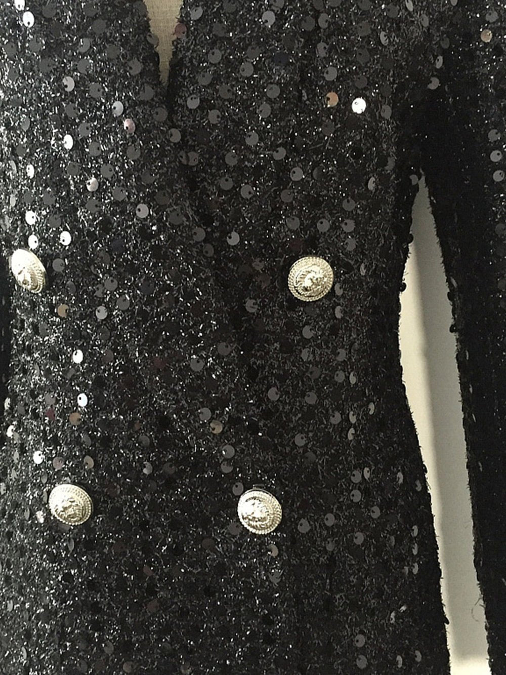 Reagan Black Sequin Blazer