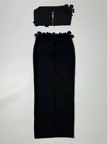 Rylee Strapless Top & Skirt Set