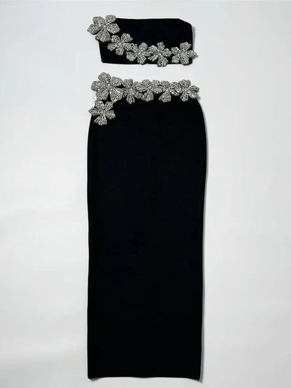 Rylee Strapless Top & Skirt Set