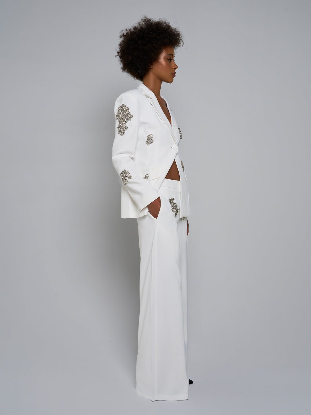 Sanna One-Buttoned Jacket & Pant Set