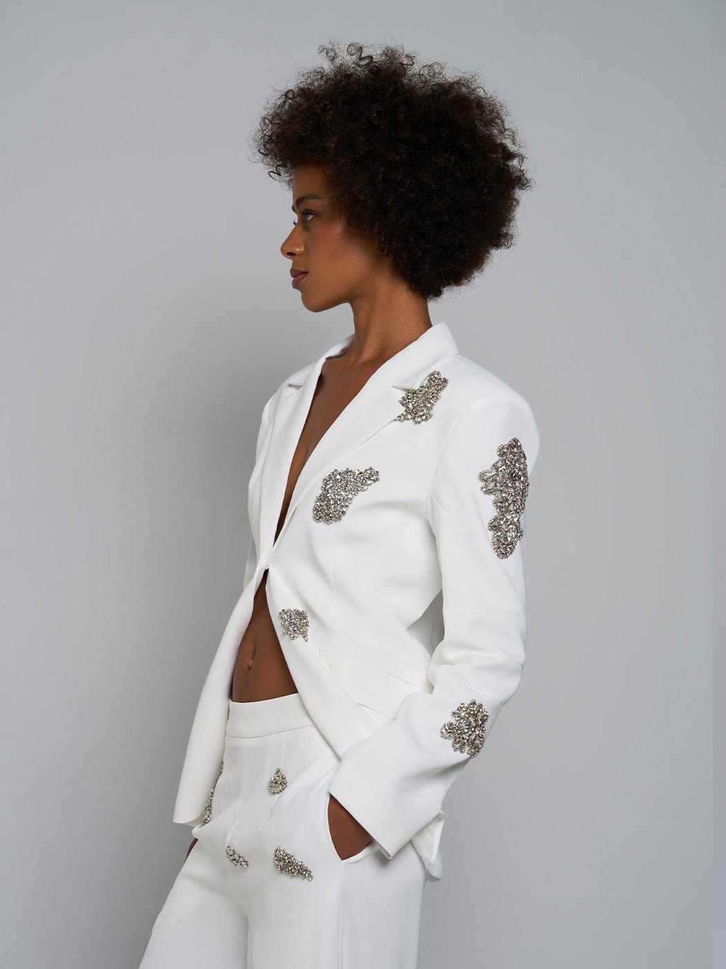 Sanna One-Buttoned Jacket & Pant Set
