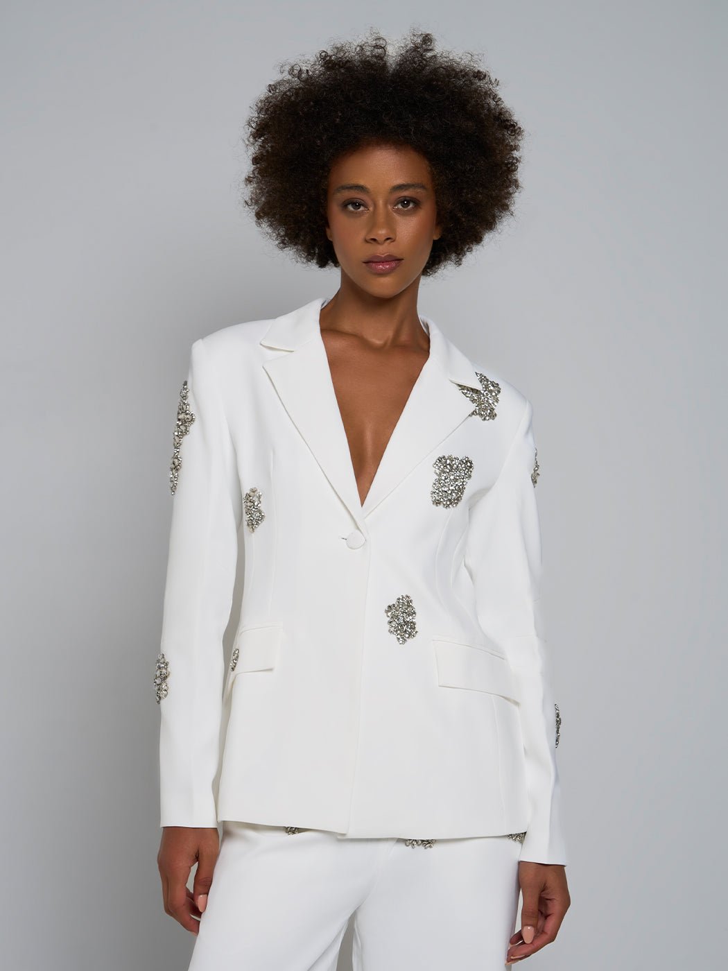 Sanna One-Buttoned Jacket & Pant Set