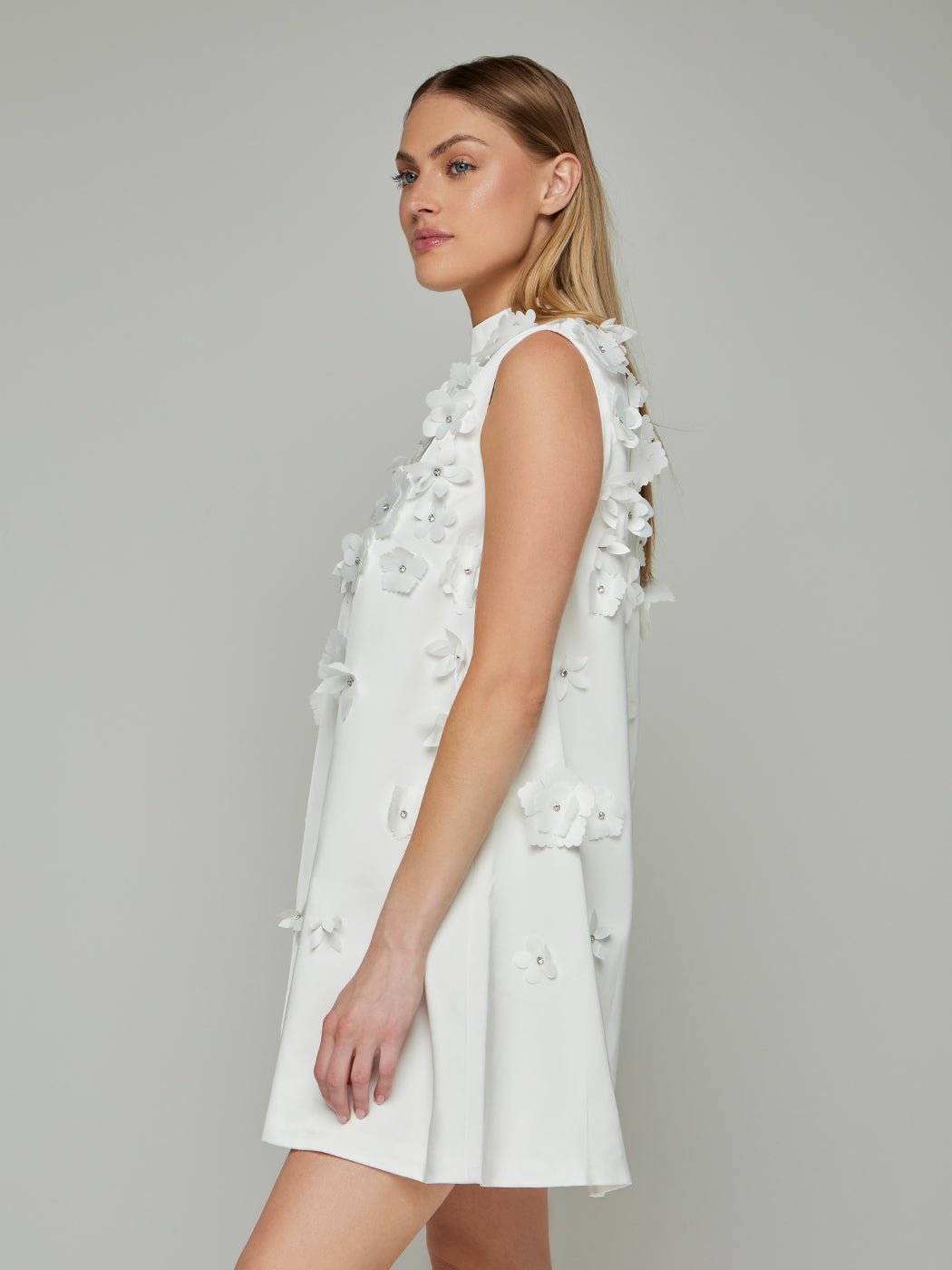 Saskia Floral Patchwork Doll Mini Dress