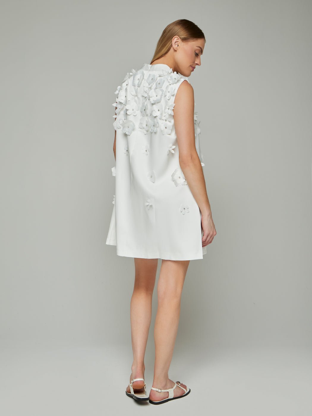 Saskia Floral Patchwork Doll Mini Dress