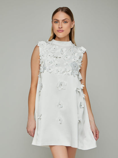 Saskia Floral Patchwork Doll Mini Dress
