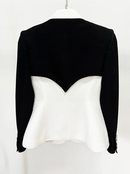 Saylor Diamond Block Blazer