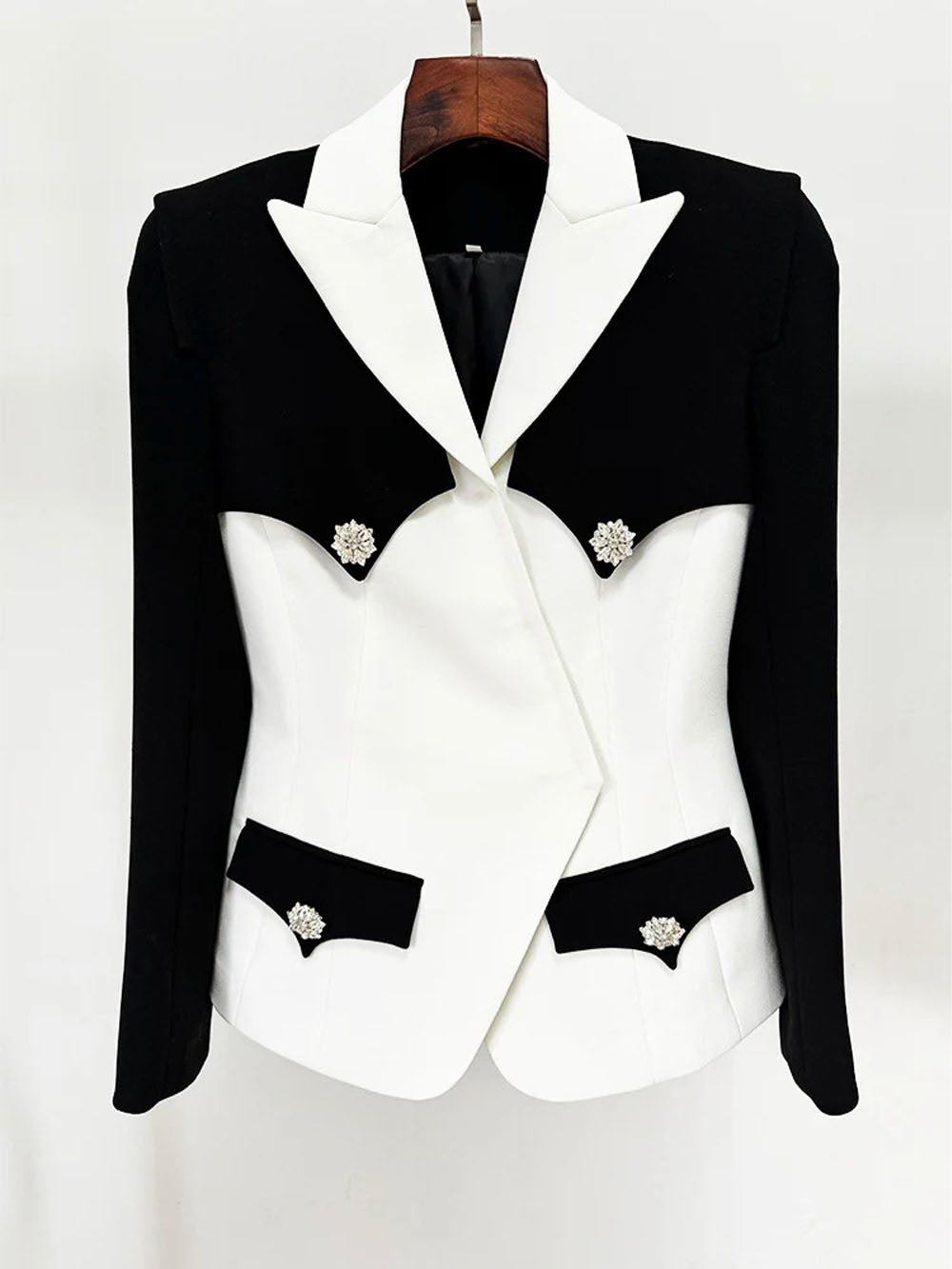 Saylor Diamond Block Blazer