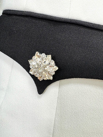 Saylor Diamond Block Blazer
