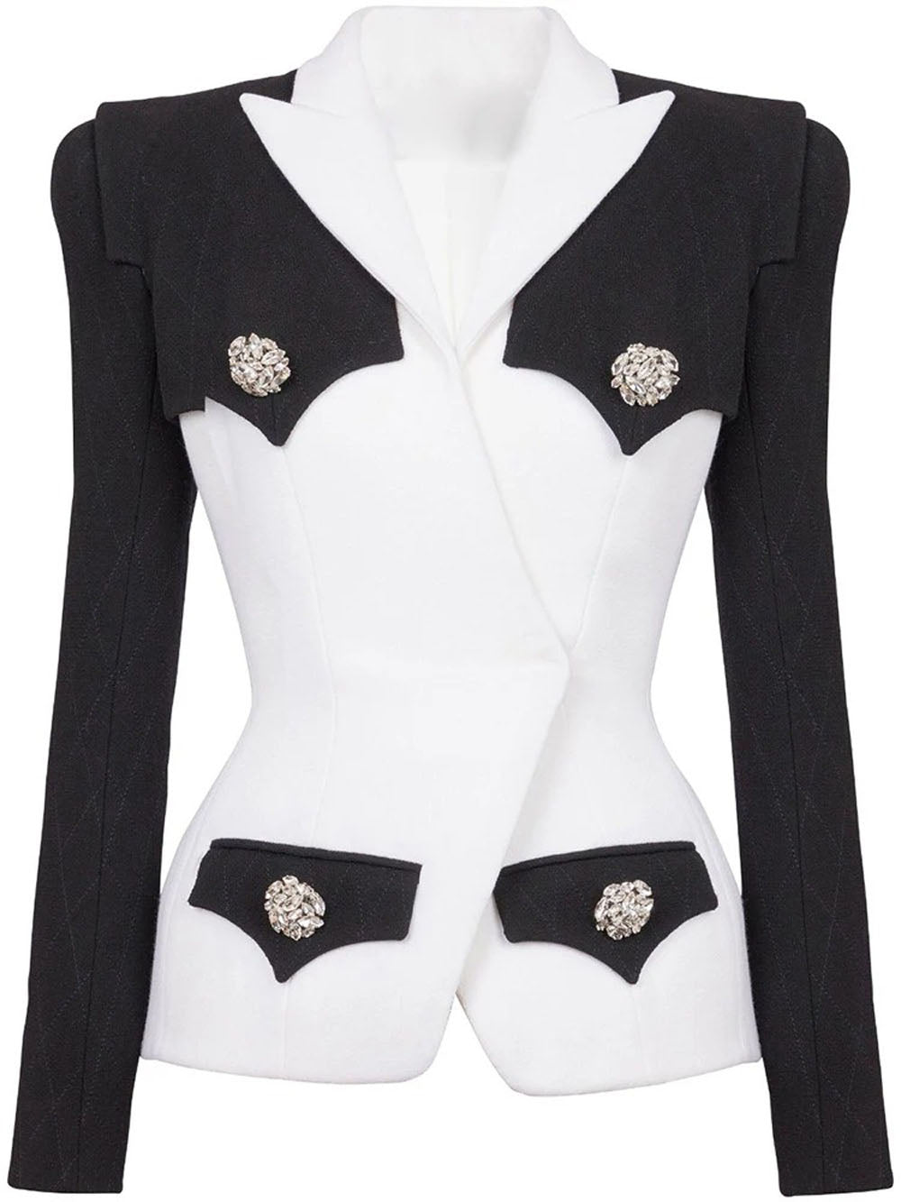 Saylor Diamond Block Blazer