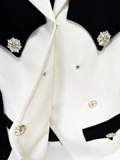 Saylor Diamond Block Blazer