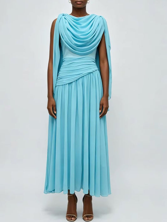 Seraphina Draped One Shoulder Gown