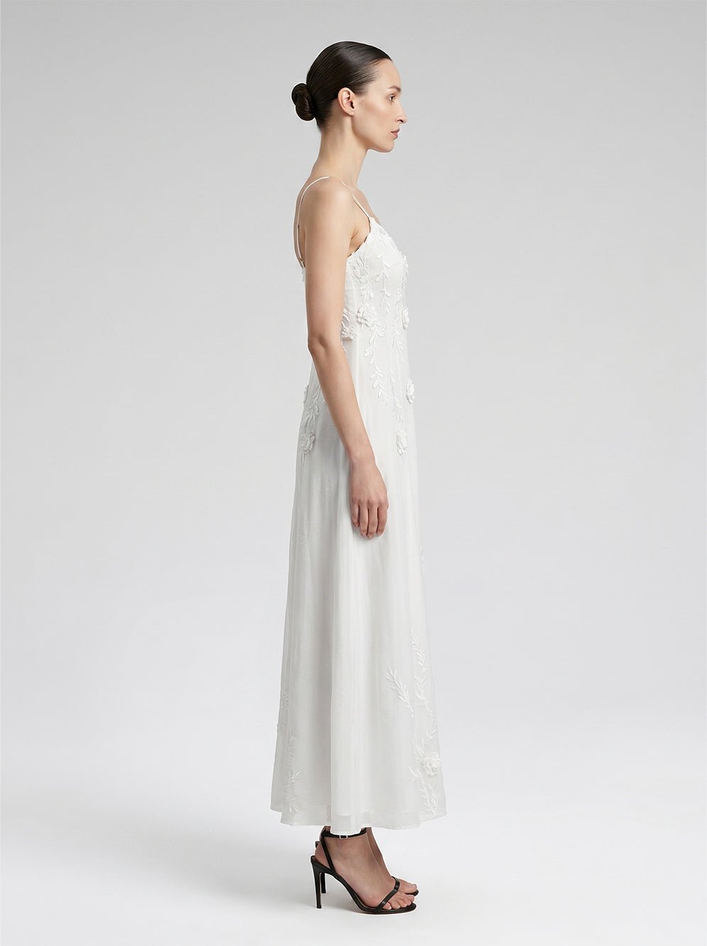 Seraphina Floral Appliqué Maxi Dress