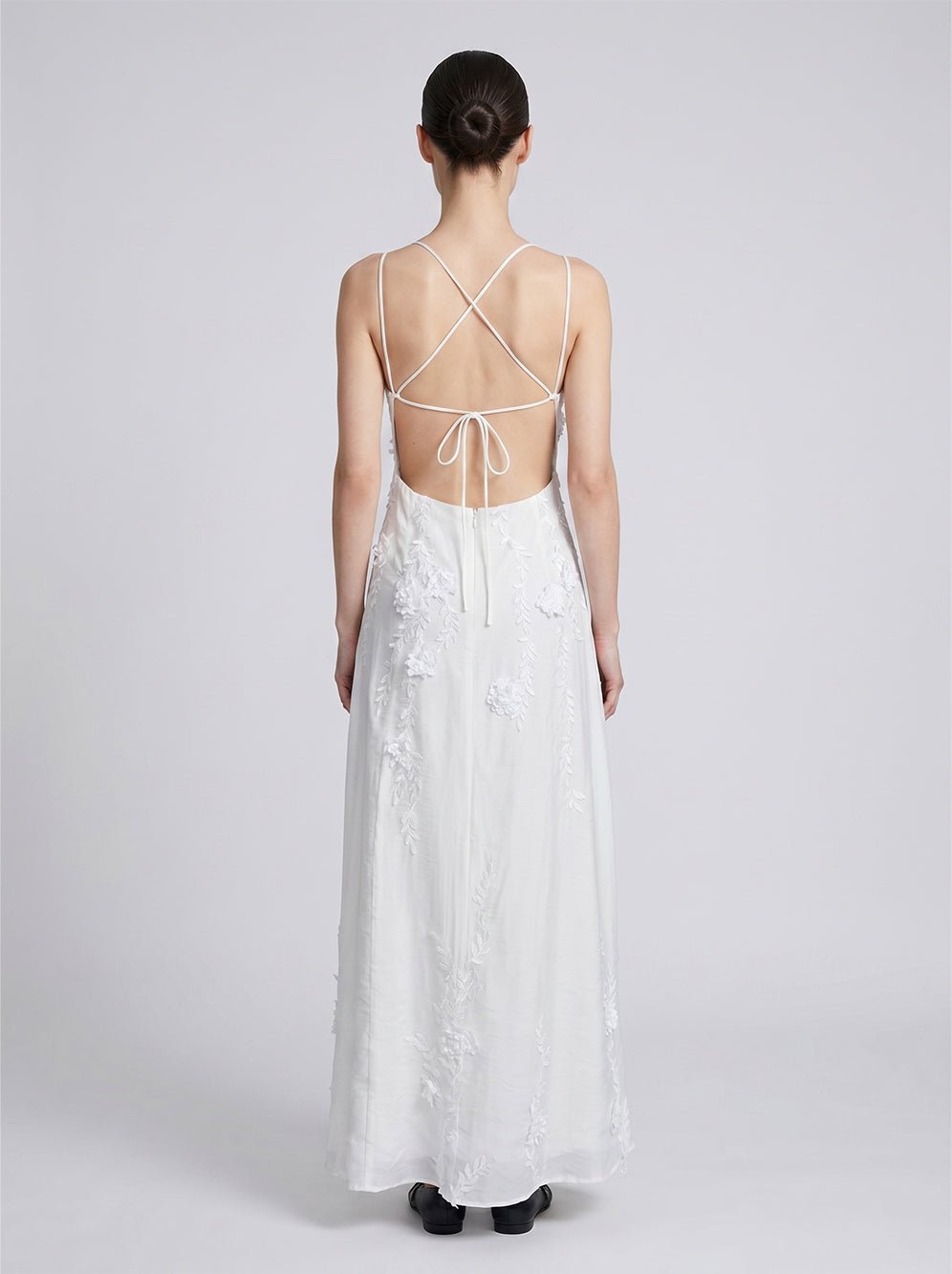 Seraphina Floral Appliqué Maxi Dress
