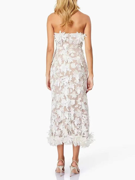 Seraphina Floral Appliqué Midi Dress