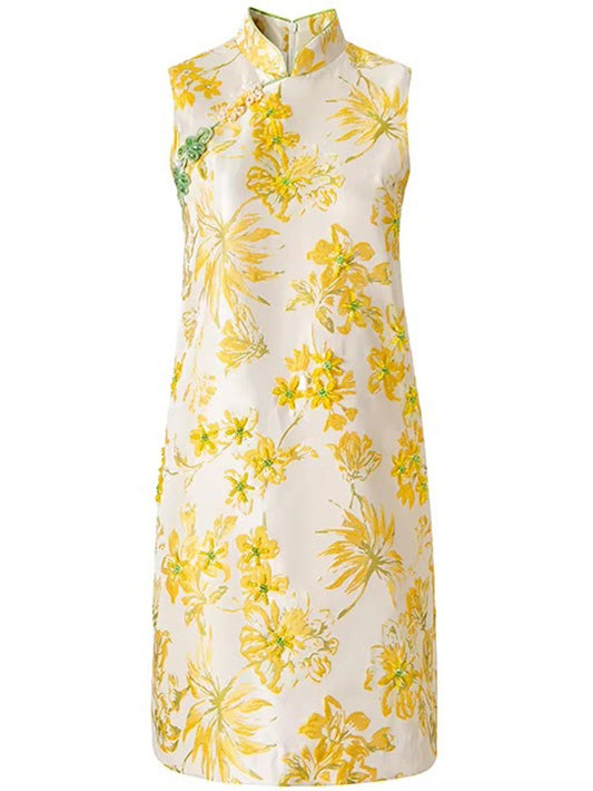 Seraphina Floral Jacquard Mini Dress