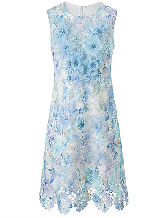 Seraphina Floral Lace Mini Dress | Cora Bellune - image 1