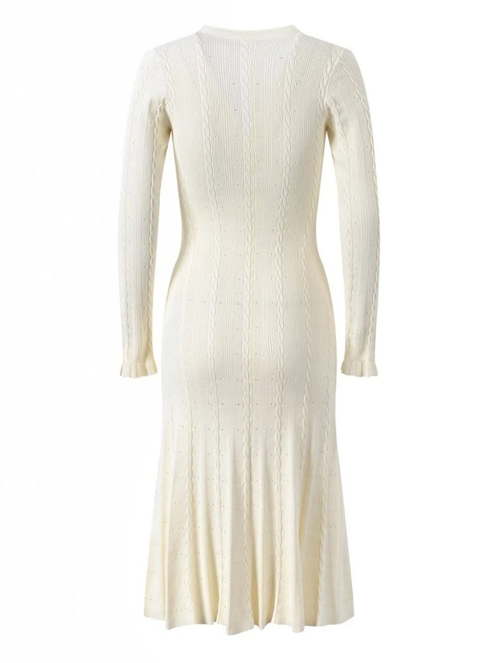Serenity Buttoned Pleated Midi Dress