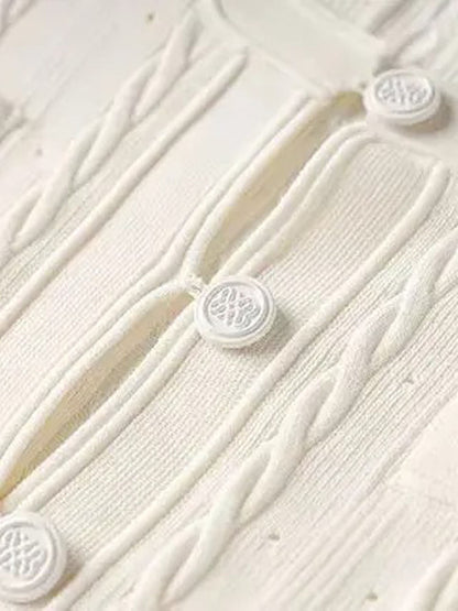 Serenity Buttoned Pleated Midi Dress