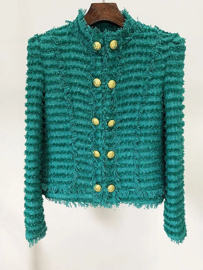 Shane Lion Button Tassel Jacket