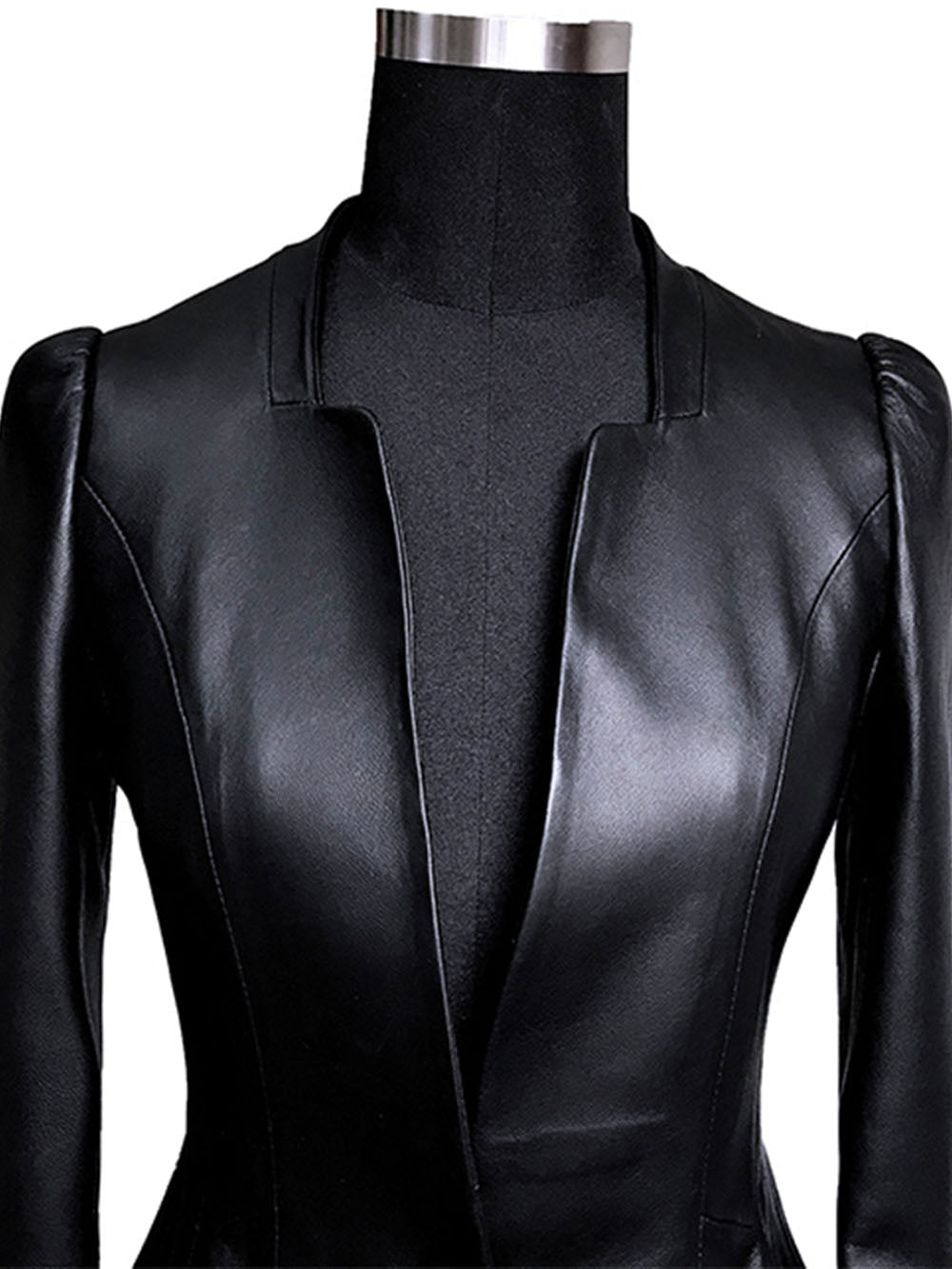 Sidney Leather Jacket in Black