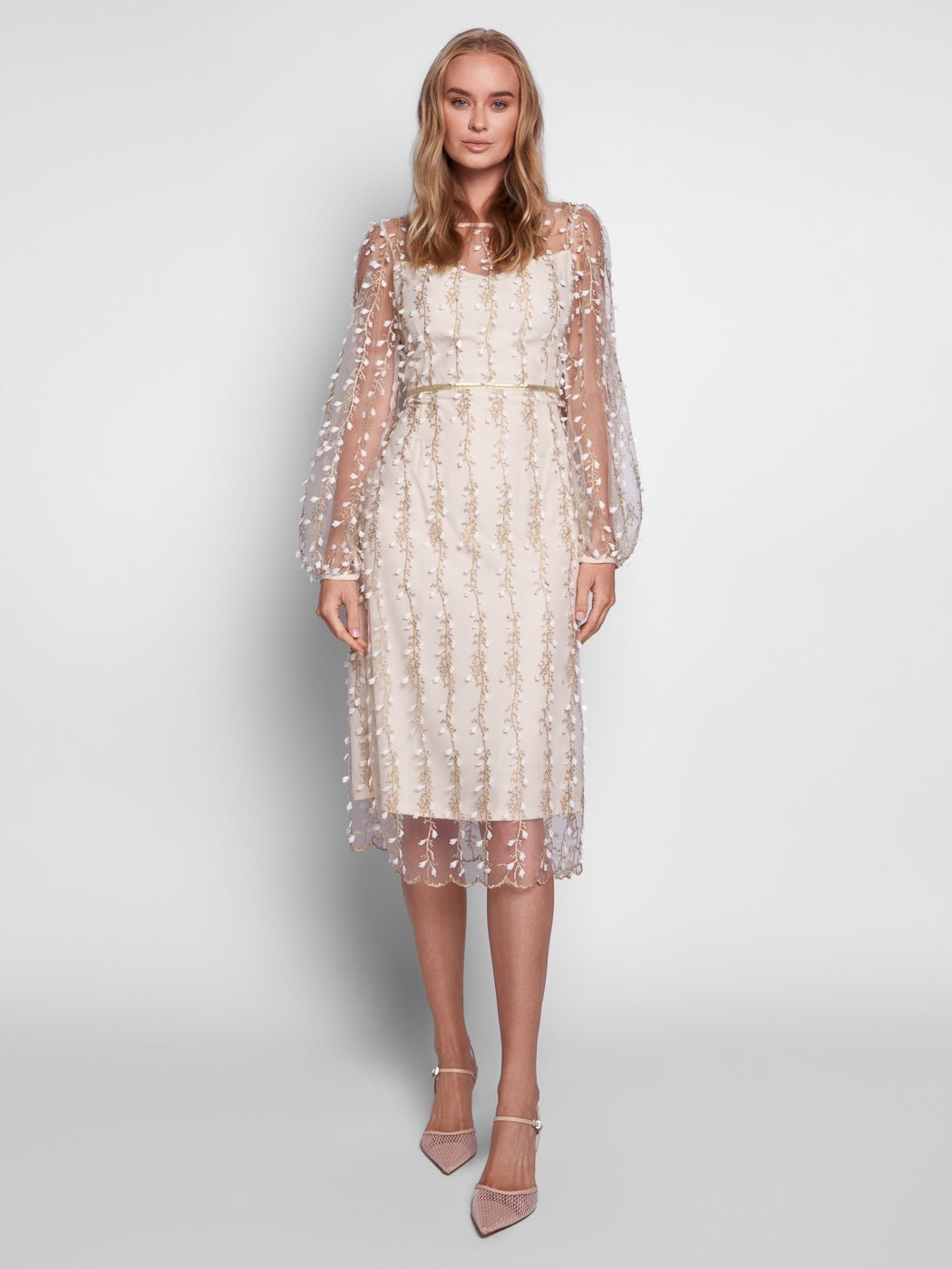 Sofia Mesh Midi Dress