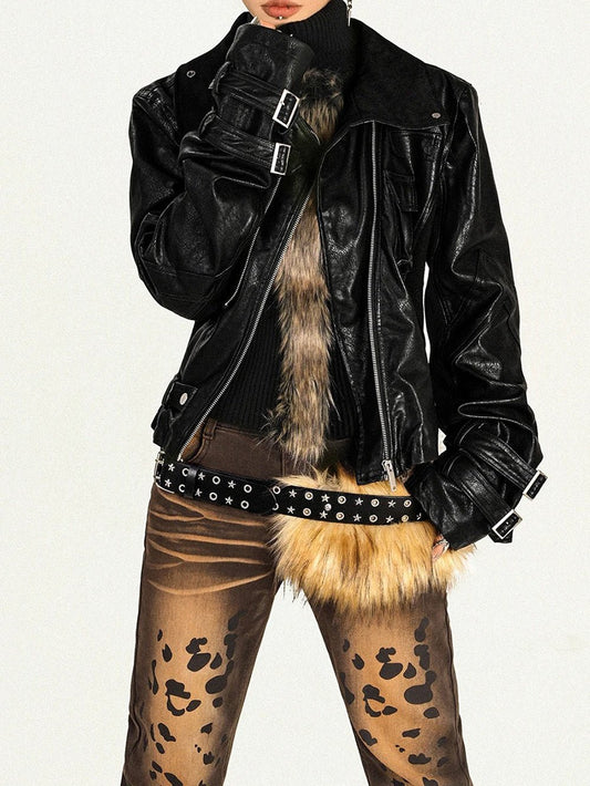 Stevie Faux Leather Jacket