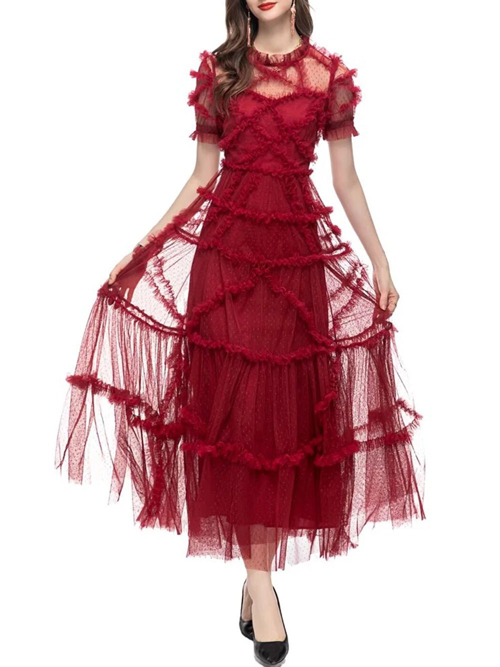 Sutton Ruffle Maxi Dress