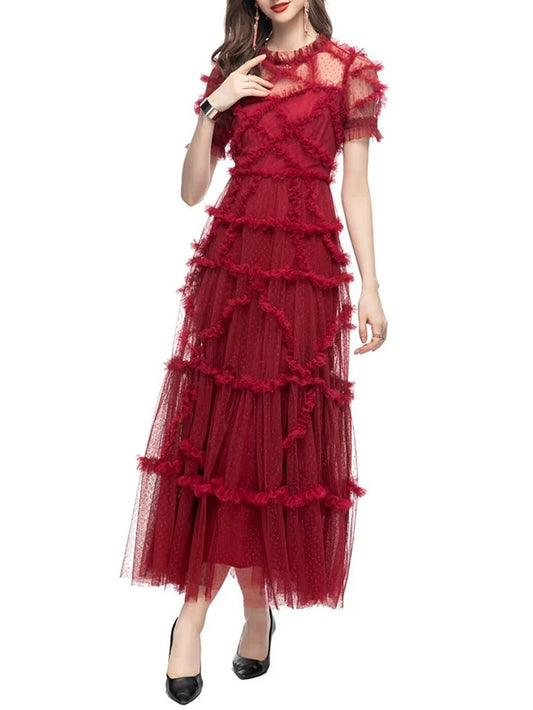 Sutton Ruffle Maxi Dress