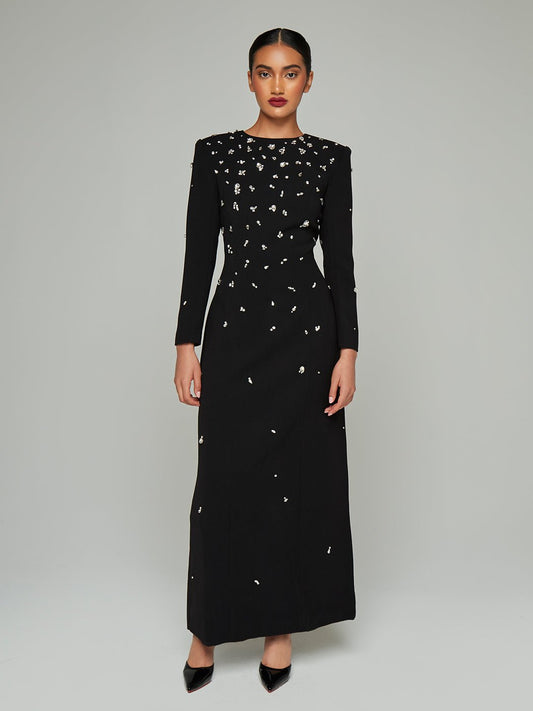 Tara Rhinestone Embellished Maxi Dress